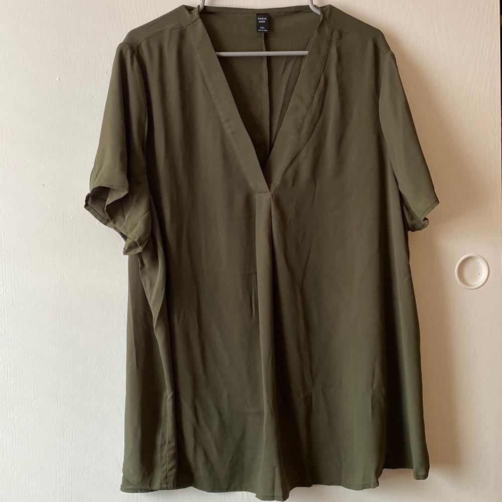 Green Sheer Top